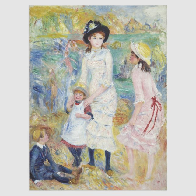 Renoir - Kinder an der Küste, Guernsey Seidenpapier (Von Creator hochgeladen)