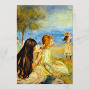 Renoir Küste der kleinen Mädchen schöne Ankündigung