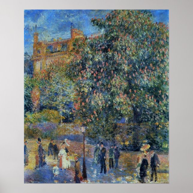 Renoir - La Place Saint-Georges 1875 Poster (Vorne)