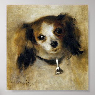 Renoir Leiter eines Hundes Circa 1870 Poster