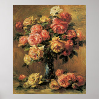Renoir Les Rose Fine Art Poster oder Print