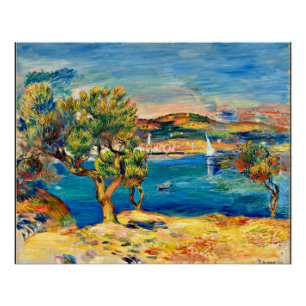Renoir - L'Estaque, feine Kunst Landschaftsmalerei Poster