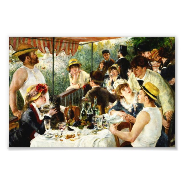 Renoir Luncheon des Boating Party Foto Print (Vorne)
