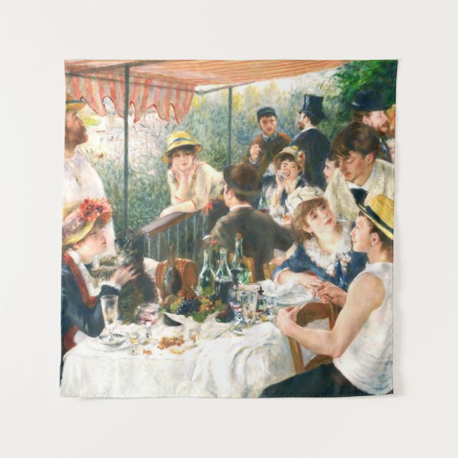 Renoir Luncheon des Party Renoir Wandteppich (Vorderseite)