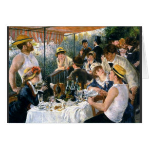 Renoir "Luncheon of the Boating Party" Karte