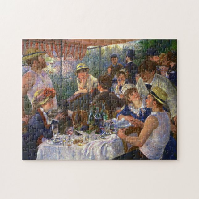 Renoir Luncheon of the Boating Party Kunst, Dichtu Puzzle (Horizontal)