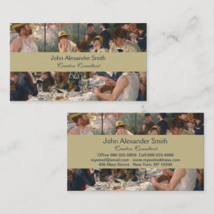 Renoir Luncheon of the Boating Party Kunst, Dichtu Visitenkarte