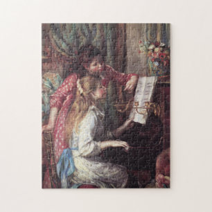 Renoir: Mädchen am Klavier Puzzle