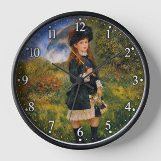 Renoir - Mädchen mit einem Sonnenschirm Uhr