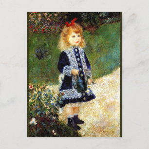 Renoir - Mädchen mit einer Gießkanne, Postkarte