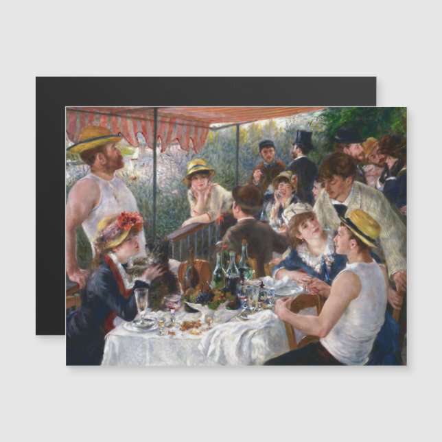Renoir - Mittagessen des Party mit Magnetkarte (Vorne/Hinten)