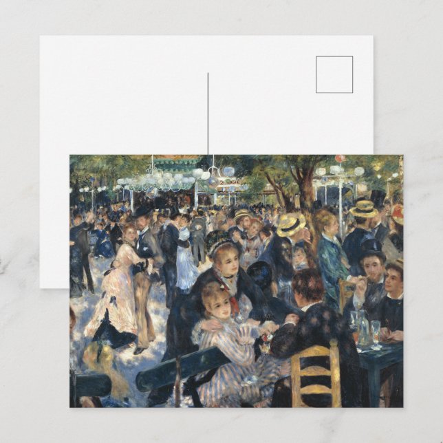 Renoir Moulin Dance Galette Party Postkarte (Vorne/Hinten)