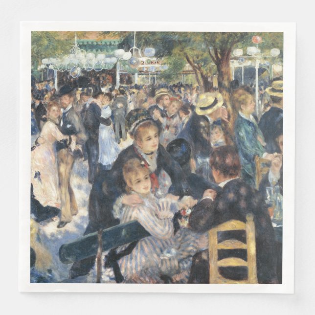Renoir Moulin Dance Galette Party Serviette (Vorderseite)