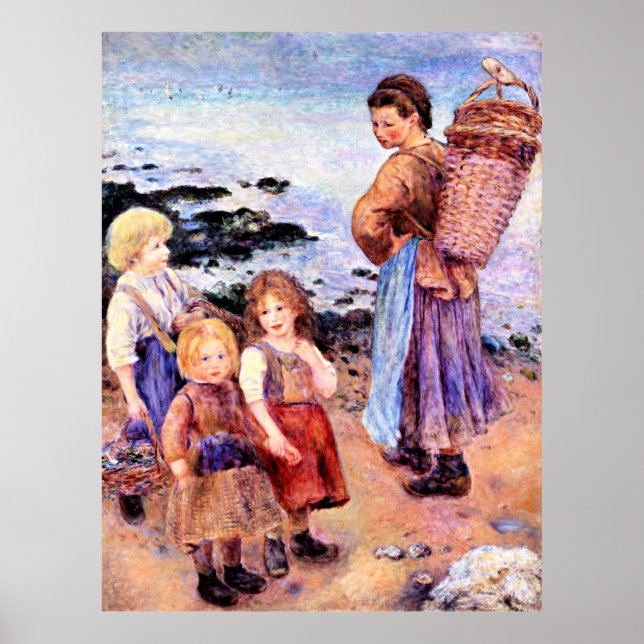 Renoir, Mussel Fishers in Berneval Poster (Vorne)