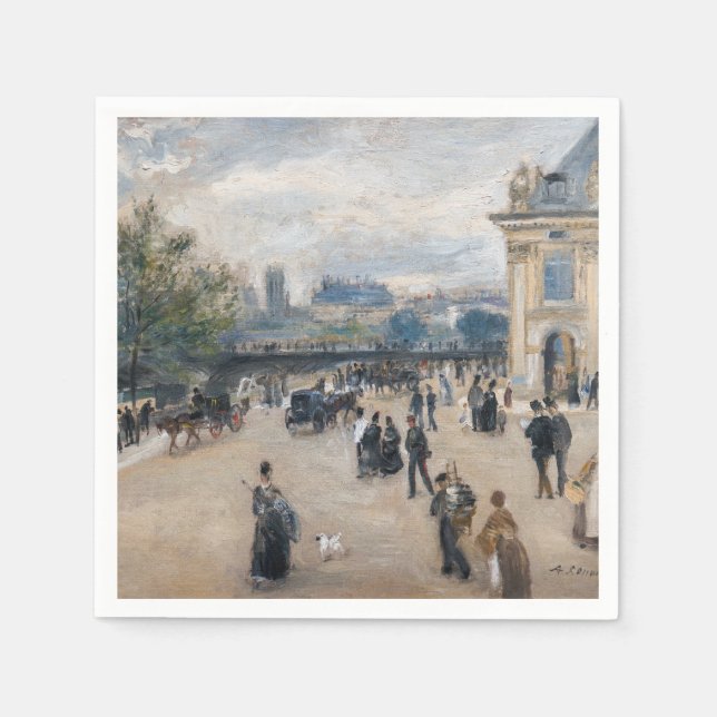 Renoir - Paris, Institut au Quai Malaquais Serviette (Vorderseite)