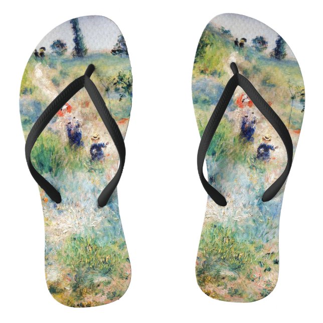Renoir - Pfad führt durch das große Gras Flip Flops (Fußbett)