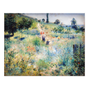 Renoir - Pfad führt durch das große Gras Fotodruck