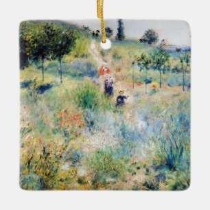 Renoir - Pfad führt durch das große Gras Keramikornament