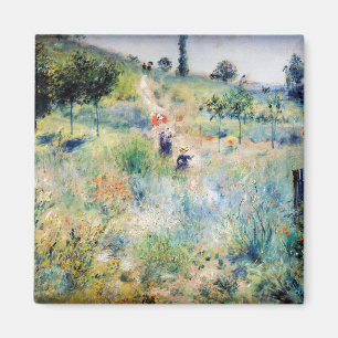 Renoir - Pfad führt durch das große Gras Magnet