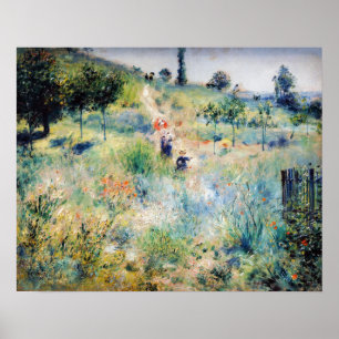 Renoir - Pfad führt durch das große Gras Poster