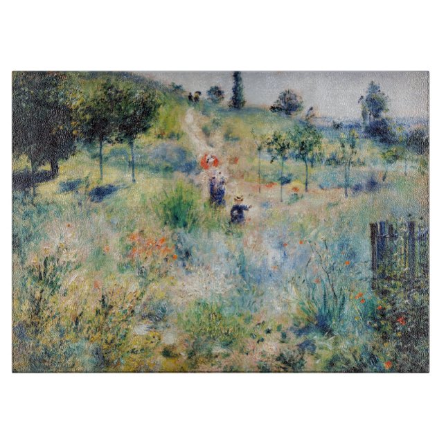Renoir - Pfad führt durch das große Gras Schneidebrett (Vorderseite)