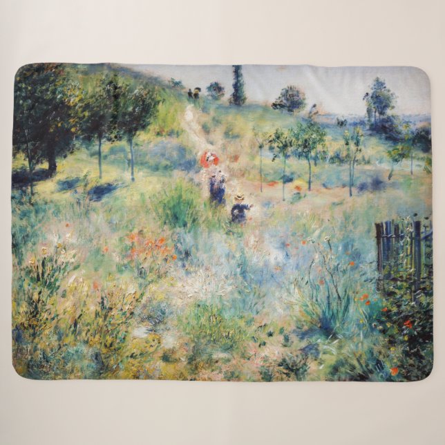 Renoir - Pfad führt durch das große Gras Sherpadecke (Vorderseite (Horizontal))