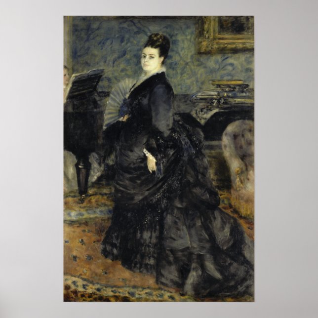 Renoir - Portrait von Frau Georges Hartmann Poster (Vorne)