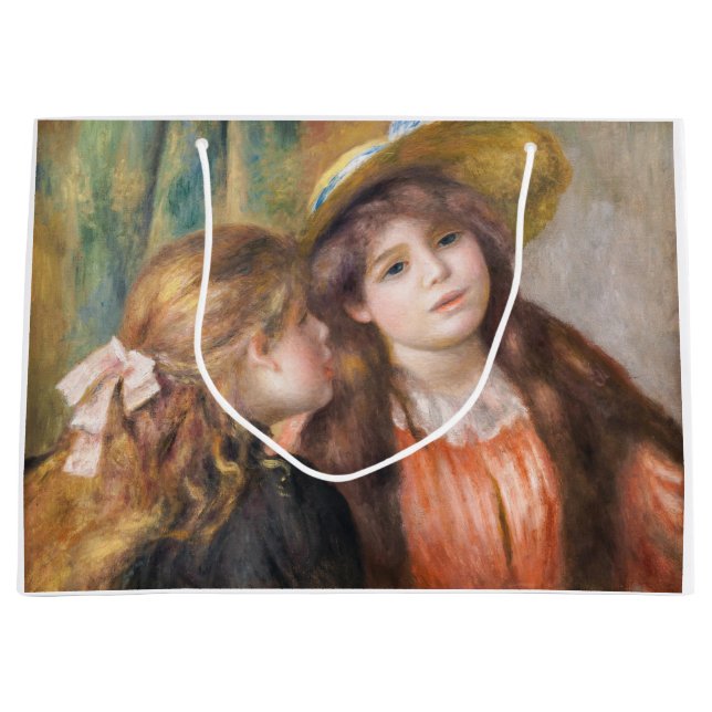 Renoir - Portrait von zwei kleinen Mädchen Große Geschenktüte (Vorderseite)