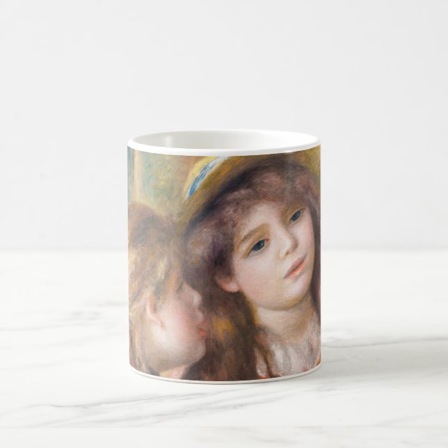 Renoir - Portrait von zwei kleinen Mädchen Kaffeetasse (Mittel)