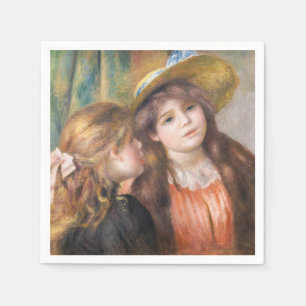 Renoir - Portrait von zwei kleinen Mädchen Serviette