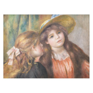 Renoir - Portrait von zwei kleinen Mädchen Tischdecke