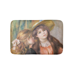 Renoir - Porträt von zwei kleinen Mädchen Badematte