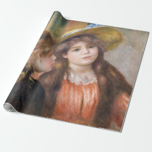 Renoir - Porträt von zwei kleinen Mädchen Geschenkpapier