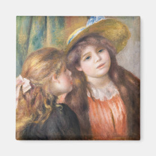Renoir - Porträt von zwei kleinen Mädchen Magnet