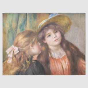 Renoir - Porträt von zwei kleinen Mädchen Seidenpapier