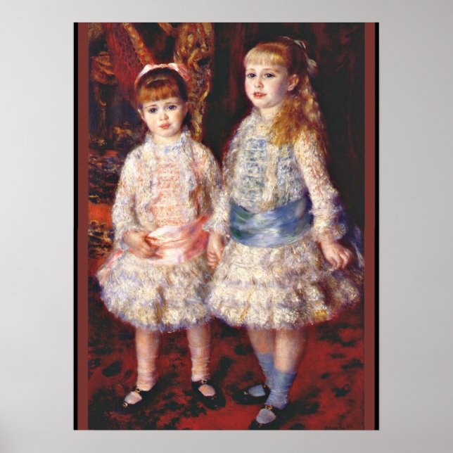 Renoir - Rosa und Blau, berühmtes Bild, Poster (Vorne)