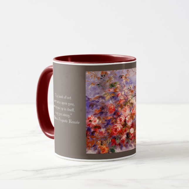Renoir-Rose durch die Window-Kaffee-Tasse Tasse (Vorderseite Links)