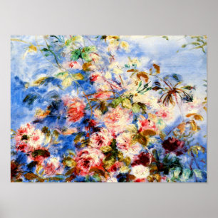 Renoir - Rose in einem Fenster Poster