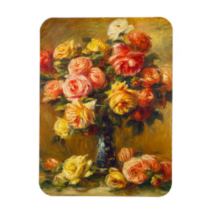 Renoir-Rose in Vase Magnet