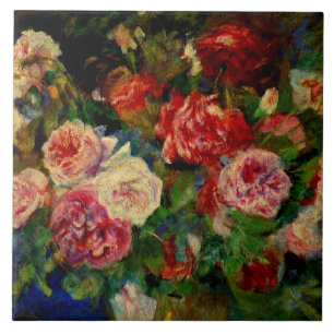 Renoir - Rosen, berühmtes Gemälde, Fliese