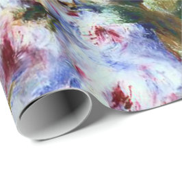 Renoir schöner Rosen-Blumenstrauß Geschenkpapier