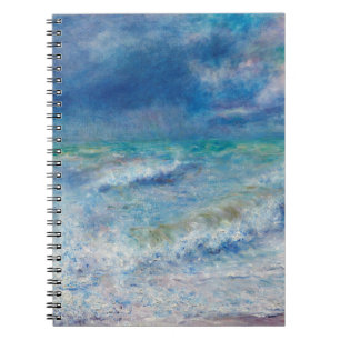 Renoir Seascape. Impressionist Nautic Ocean Notizblock
