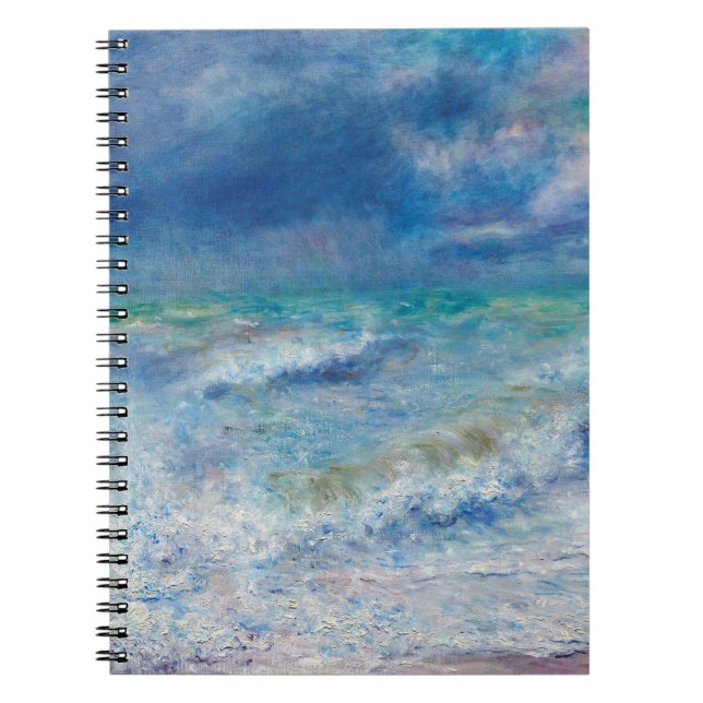 Renoir Seascape. Impressionist Nautic Ocean Notizblock (Vorderseite)