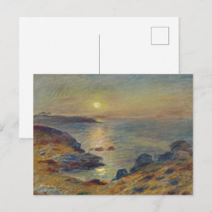 Renoir - Sonnenuntergang in Douarnenez Falknerei - Postkarte
