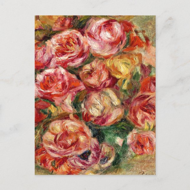 Renoir - Spray of Roses Postkarte (Vorderseite)