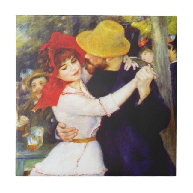 Renoir Tanz an Bougival Fliese (Vorderseite)