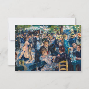 Renoir - Tanz im Le Moulin de la Galette Dankeskarte