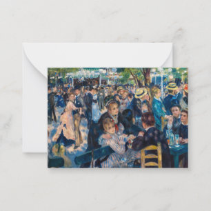 Renoir - Tanz im Moulin de la Galette Mitteilungskarte
