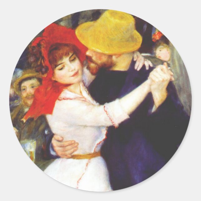 Renoir-Tanz in Bougival Stickers (Vorderseite)