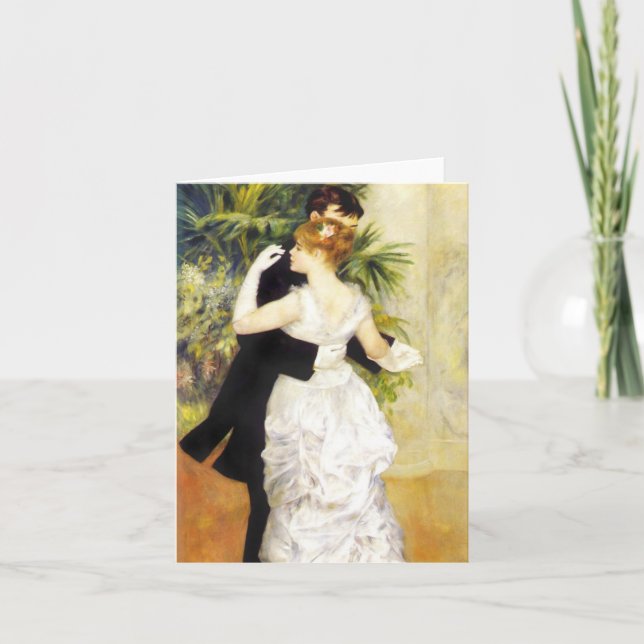 Renoir Tanz in der Stadt-Anmerkungs-Karte Karte (Vorderseite)